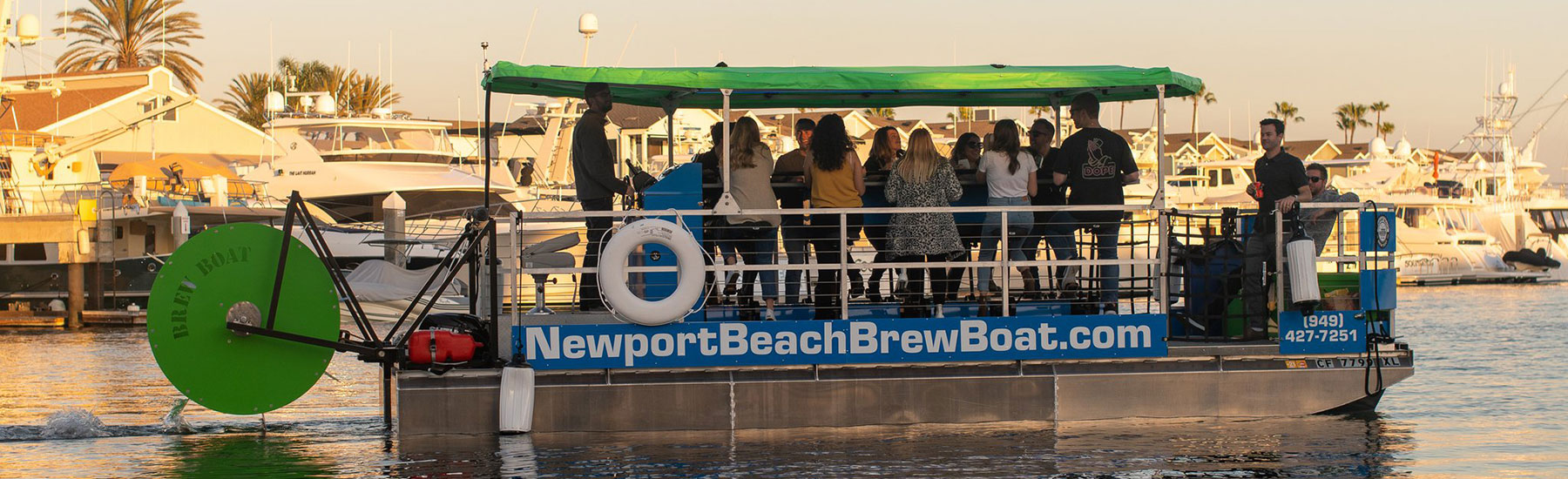 Newport Beach Brew Boat | Fun Harbor Party Boat Tours